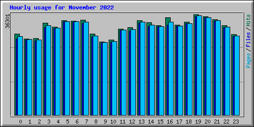 Hourly usage for November 2022