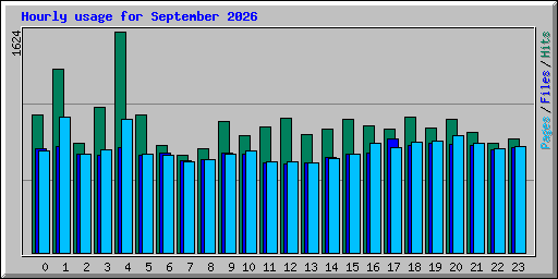 Hourly usage for September 2026
